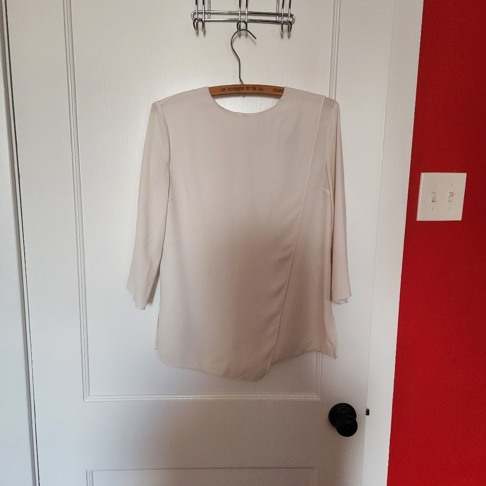 Mm lafleur white blouse
